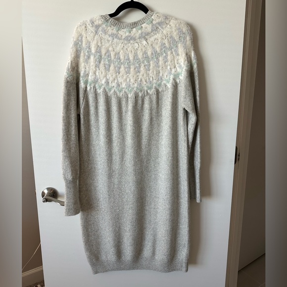 Ann Taylor Fair Isle Sweater Dress - Size L, NWOT - Picture 3 of 6